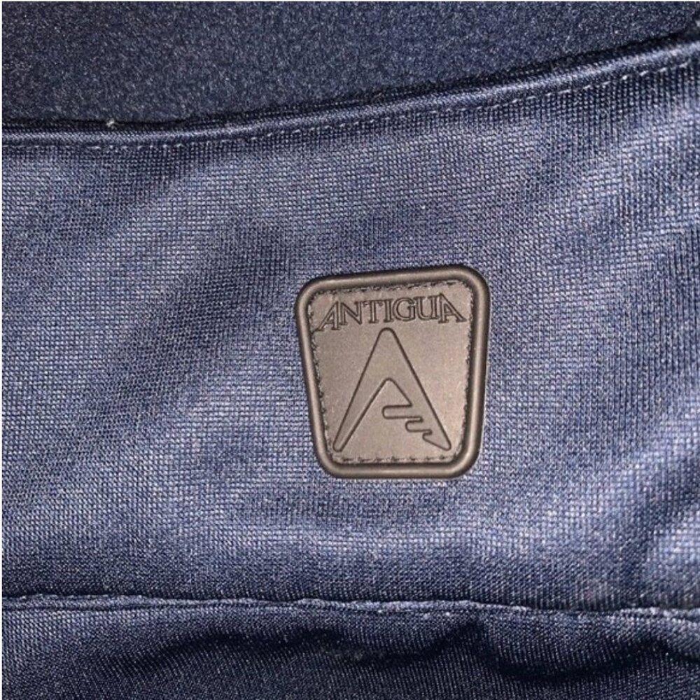 Antigua Men's Full Zip Fleece Navy Blue and Gray Jacket Size Small - Picture 6 of 8